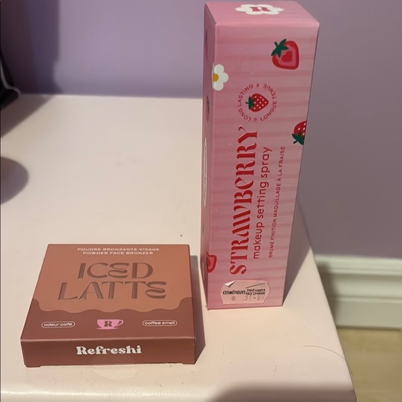 Refreshi Other - Strawberry Makeup Setting Spray and Iced Latte Powder face bronzer